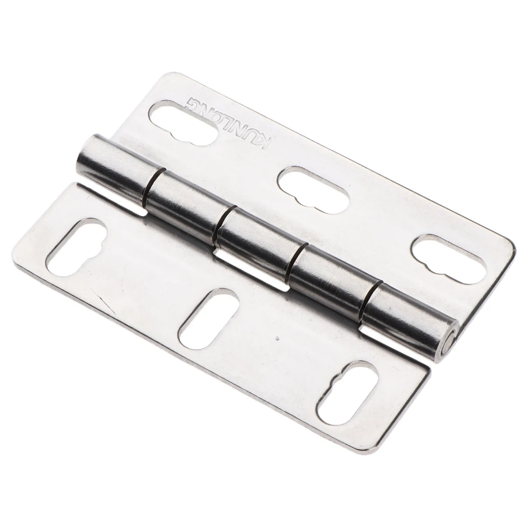 Adjustable 0.2×0.2in Commercial Grade Ball Bearing  Stainless Steel Silver Door Hinge with Brushed 