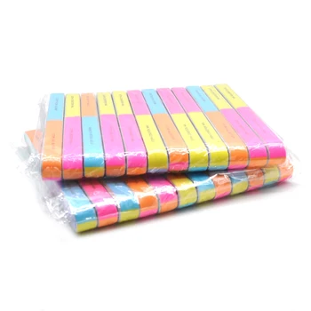 

100Pcs/lot Professional Nail Files Buffer Colorful Nail Buffing Polish 7 Sides Sanding Files Cuticle Pusher Manicure All UV Gel