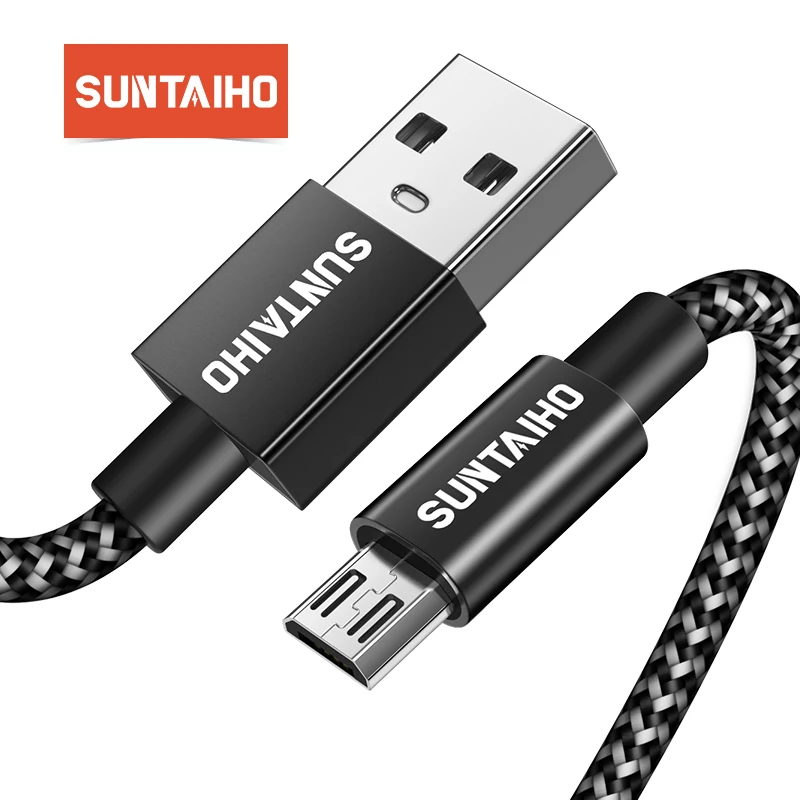 R$3.4 43% de desconto|Suntaiho micro usb cabo de carregamento rápido micro usb 2.4a para samsung huawei xiaomi redmi lg telefone carregador cabo cabo microusb cabo-in Cabos flexíveis de celular from Telefonia e Comunicação on AliExpress 