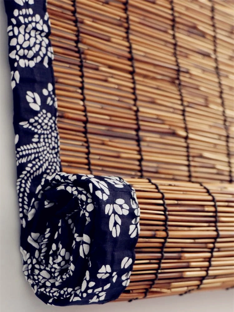 

Custom Reed Curtain Straw Decoration Sun Visor Retro Envelope Zen Grass Curtain Rural Farmhouse Bamboo Curtain Curtain Roller