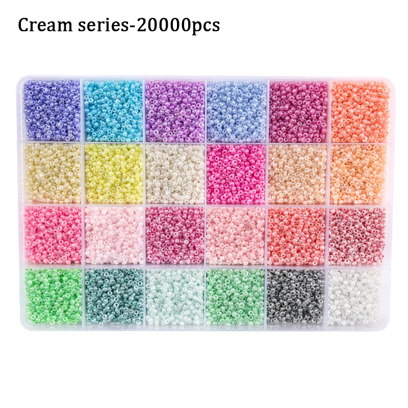 Wholesale 2mm 3mm 4mm Glass SeedBeads Kit Czech Seed Beads Round beads For  DIY Bracelet Necklace