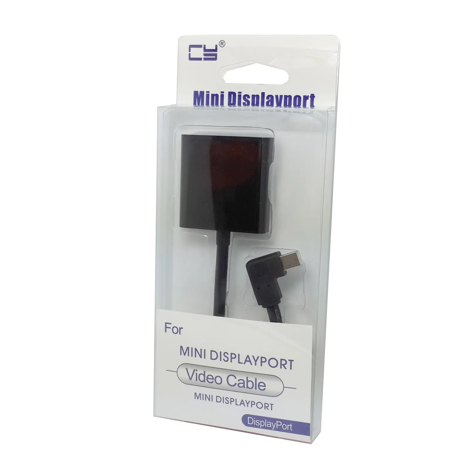 Прямоугольный 90 градусов Mini DisplayPort DP to DVI кабель