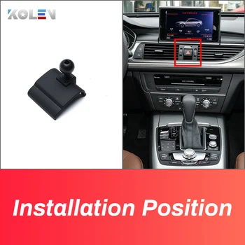 Supporto per telefono cellulare per auto per Audi A6 A7 2012 2013 2014 2015 - 2018 supporto per gravità GPS accessori speciali per staffa di navigazione - Supporto per telefono cellulare per auto per Audi A6 A7 2012 2013 2014 2015 2018