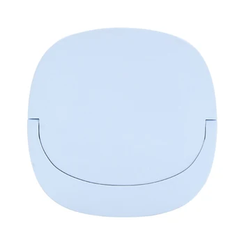 

Night Lamp Square Mini Portable Cosmetic Mirror Clear Glass Makeup Tool Freestanding Rechargeable LED Lighting With Storage Bag