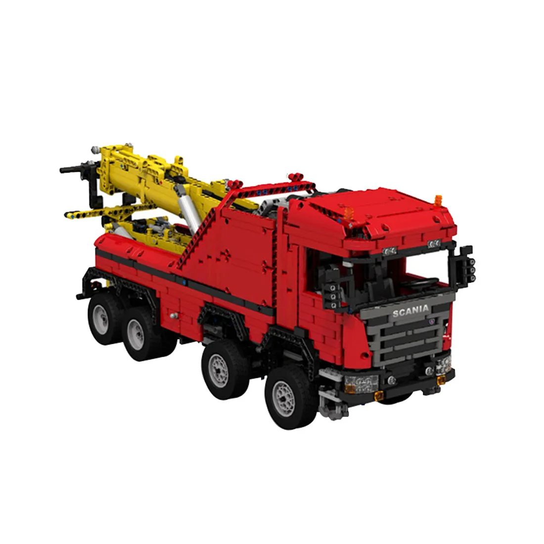 

New 2744Pcs MOC RC Recovery Vehicle Model High Level Assembly Small Particle Building Block Set with Motor and Remote Control