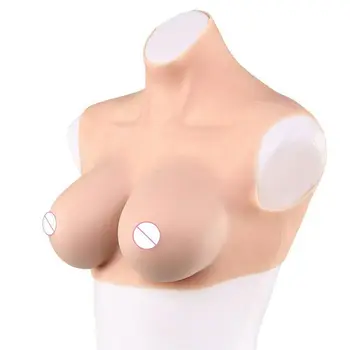 

E Cup Silicone Fake Breast Form Top Quality Realistic Soft Boobs Skin Crossdresser Transgender Queen Transvestite Mastectomy Bra