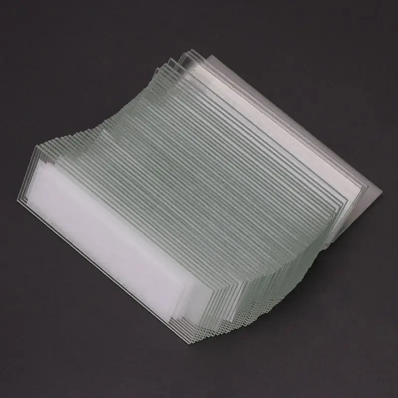 50 шт 1 мм Толщина полости стекло Coverslips одиночные вогнутые стеклянные слайды для микроскопа многоразовые лабораторные пустые образцы крышки стекла