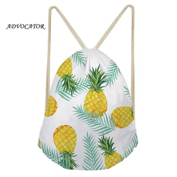 

Cartoon Pineapple 3D Drawstring Pouch Waterproof Sport Backpack Boys and Girls Daily Storage Bag Pocket Mochila Saco