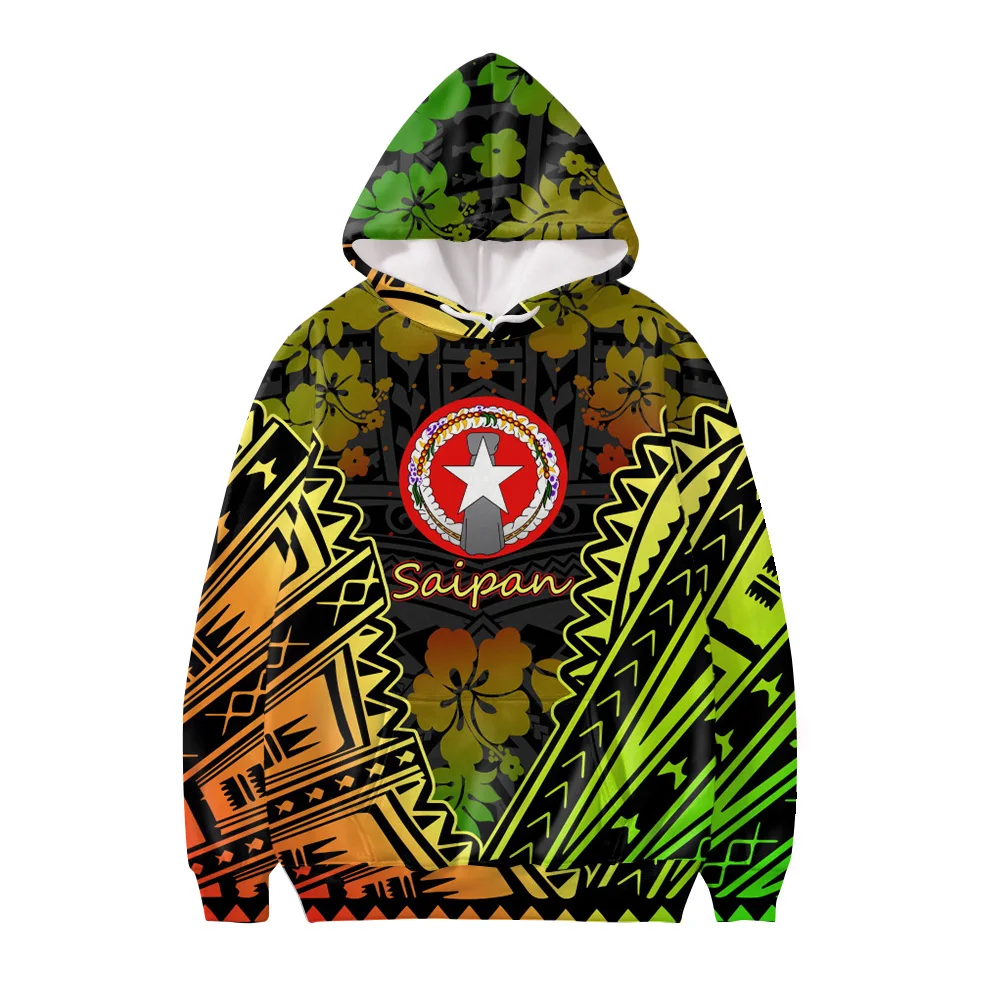 

Northern Mariana Islands Hibiscus Printing Autumn Oversized Pullover Hoodie Casual Men's Sweatshirt Suitable For Men's Sweater