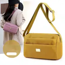 

Bag women 2021 new nylon lightweight small bag multi-layer middle-aged ladies one-shoulder messenger bag