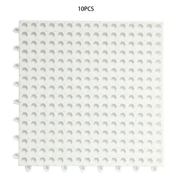 

Bathroom Bathing Pvc 10pcs Free Tailoring Spliced Mesh Mat Shower Room 30x30cm Hygroscopic Plastic Non-slip Mat