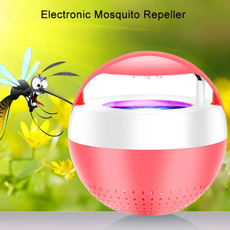 USB 5 Вт DC5V Zapper Москитная лампа, светильник от комаров, ловушка от насекомых, электрическая, безголосная, модная, синяя/красная, летающая, насекомые, моли, убийца