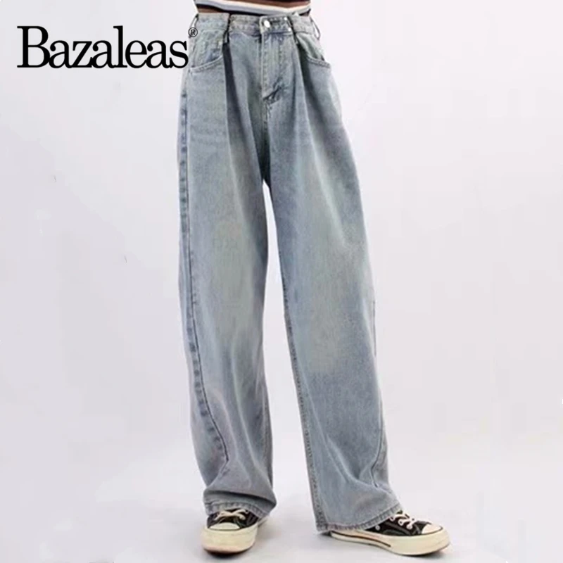 Dropshipping Vintage Adjust Waist jeans woman Streetwear Loose Straight Punk women jeans boyfriend jeans for women