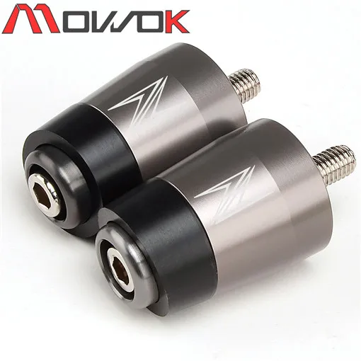 Motorcycle CNC Handle Bar Handlebar Grips Cap End handle Plugs cap For KAWASAKI Z400 Z750 Z800 Z900 Z900RS Z1000 Z1000SX Titanium