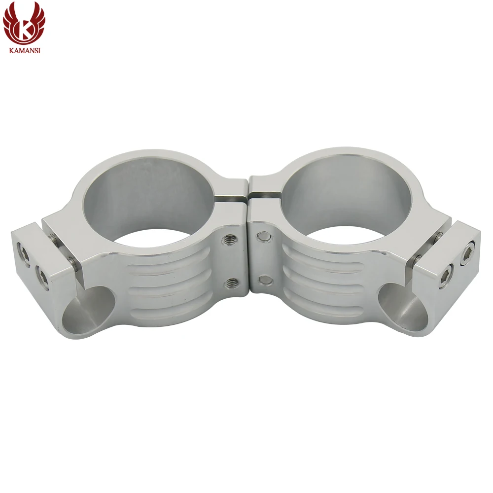 CNC 7/" 22 мм серебро 30-55 мм Руль клип на руль для мотоциклов клип на головках зажим вилка для SUZUKI GSXR600 GSXR 600 750