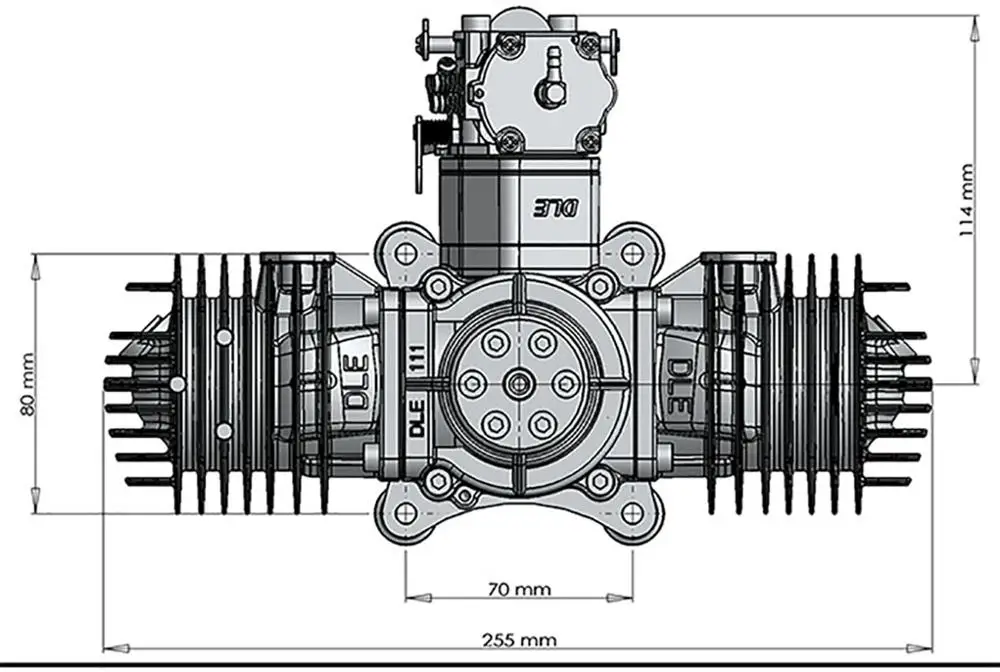DLE111 111CC газовый двигатель для радиоуправляемой модели самолета лидер продаж DLE 111