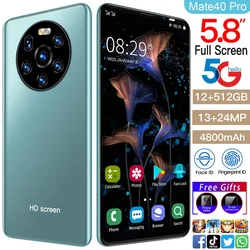 Original Global Version Mate40 Mobile Phones 12GB+512GB смартфоны Face recognition fingerprint unlock Smartphone Android 10.0