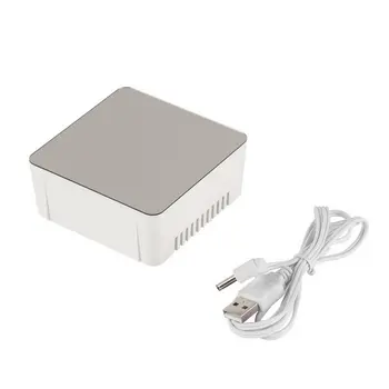

TS-S70 Multifunctional Digital LED Alarm Clock With Temperature Snooze Square Shape Mirror Clock 2 Light Luminescence Level