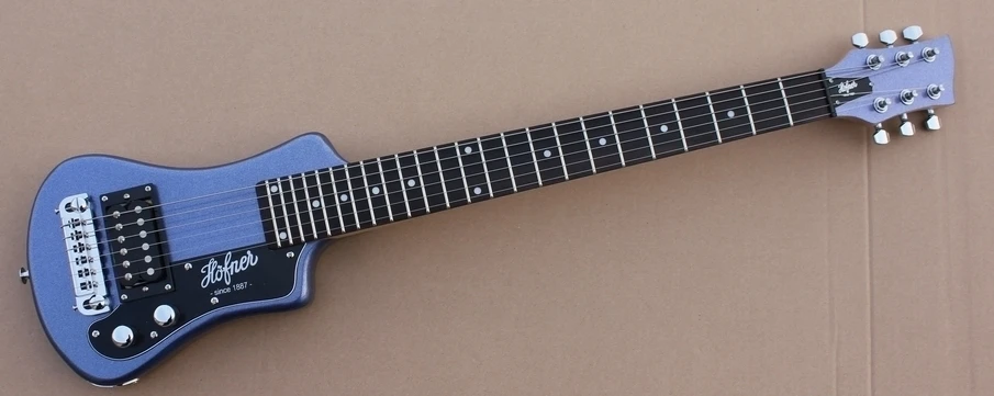 Завод+ BK/синий Hofner электрогитара мини Hofner путешествия легко взять гитара Hofner портативная гитара