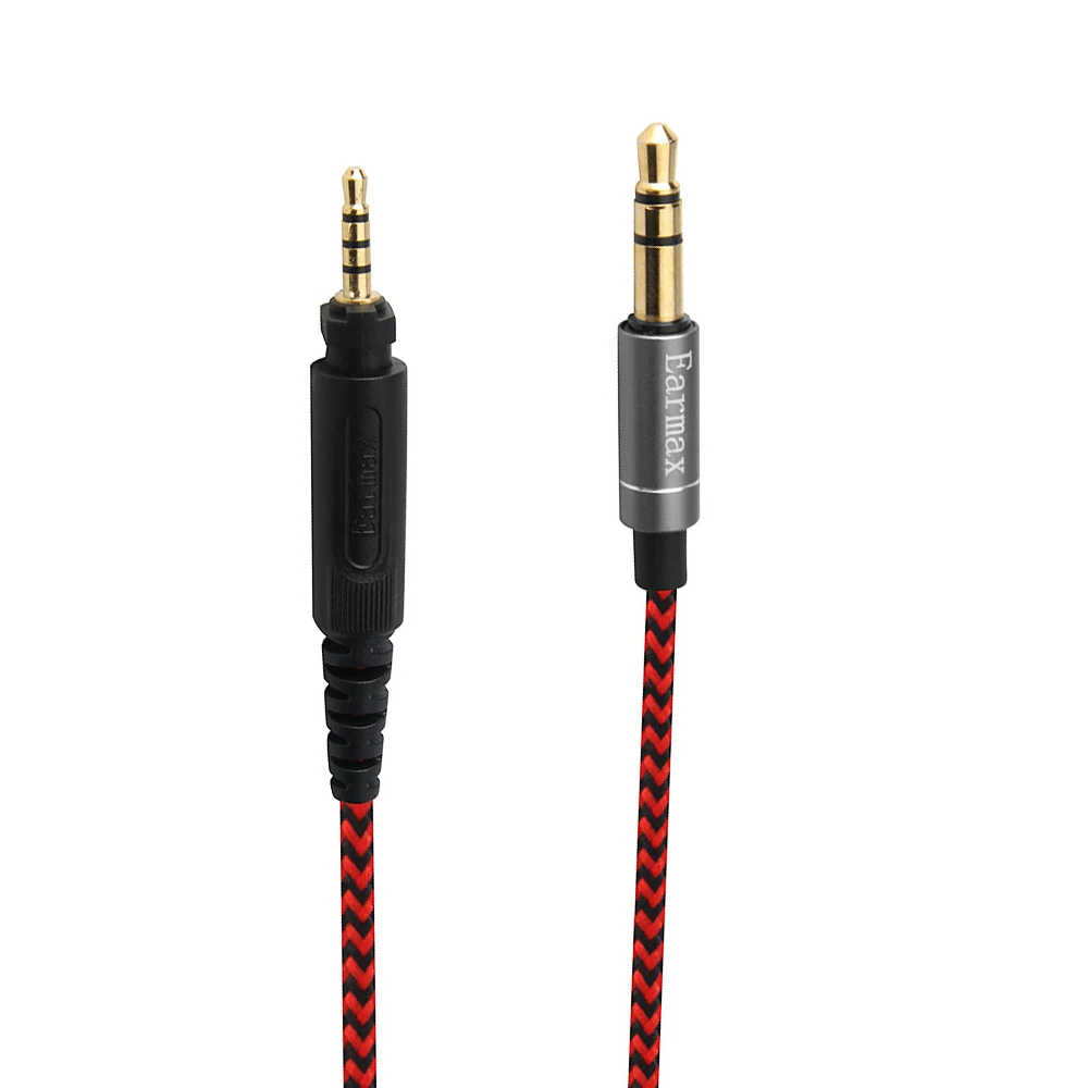 Нейлоновый Плетеный аудио кабель для наушников кабель шнуры для Shure SRH440 SRH840 SRH940 DJ750 наушники-вкладыши 1,2 м/3.94ft