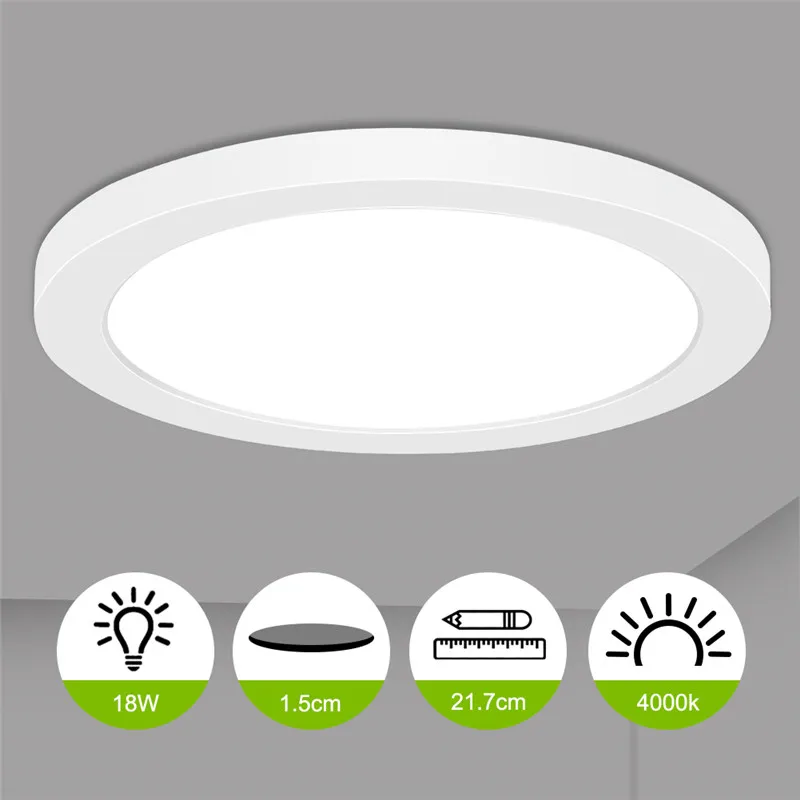 

18W 24W Modern Led Ceiling Lights Natural Light Surface Mount Ceiling Lamp For Living Room LED Modern Panel Light Bedroom