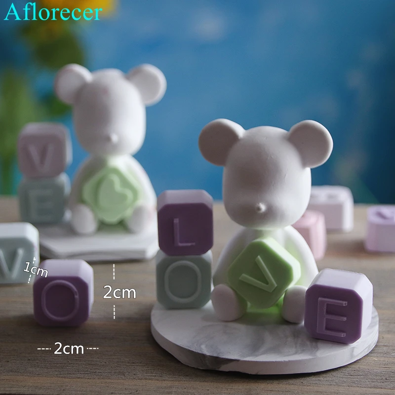Capital letter concrete mold aromatherapy gypsum plaster crafts silicon mould English alphabet DIY chocolate molds