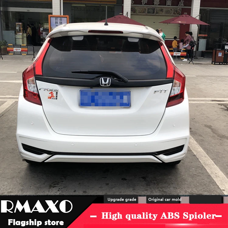 Спойлер для HONDA FIT 2018 2019 спойлер из высококачественного АБС материала заднего