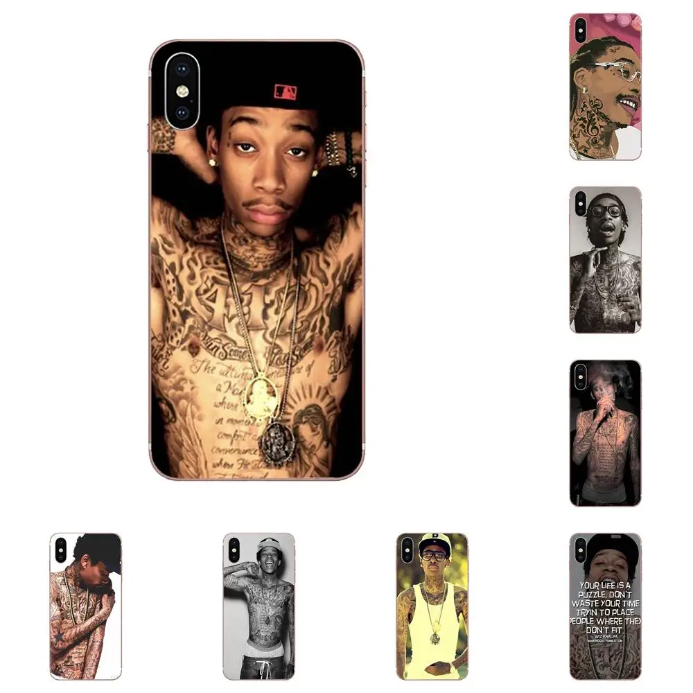 Татуировки Wiz Khalifa для Xiao mi 3 4 4C 4i 5 5s 5X6 6X8 SE Pro Lite A1 Max x 2 Note чехол из полиуретана с