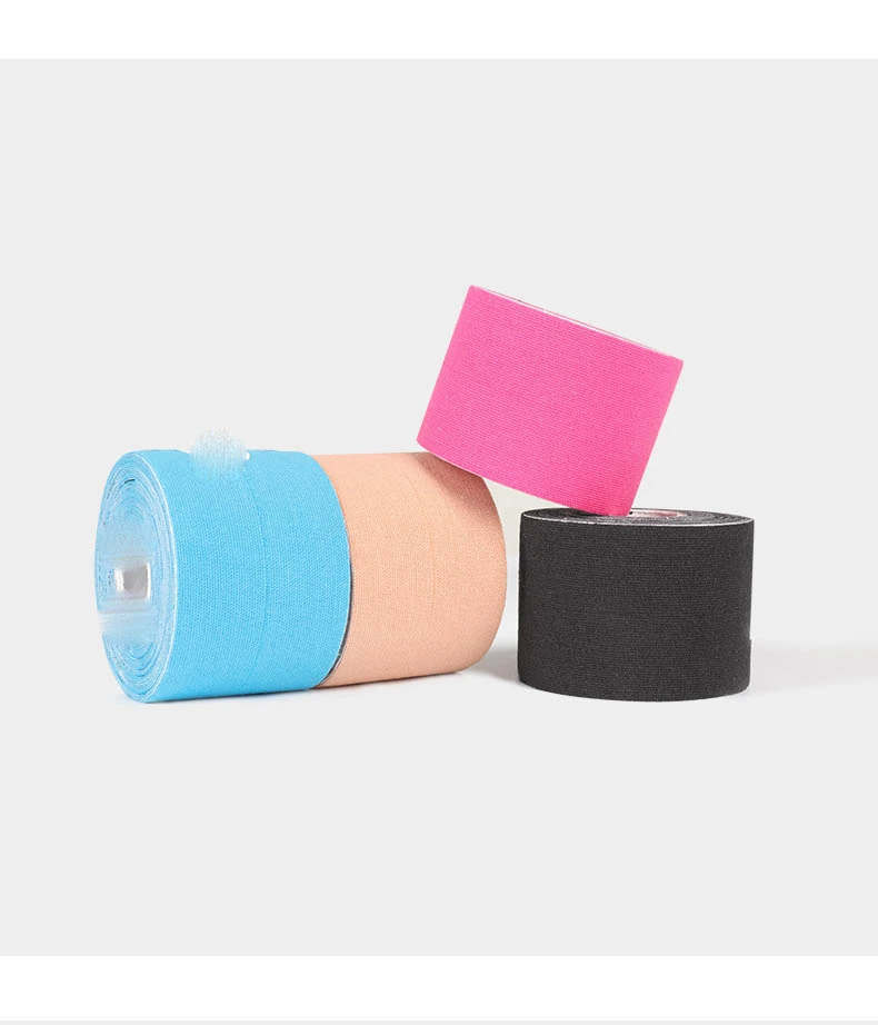 Pegamento corrugado de algodón, cinta deportiva de pasta muscular precortada, autoadhesiva, tela adhesiva elástica, muscular|Arnés - AliExpress
