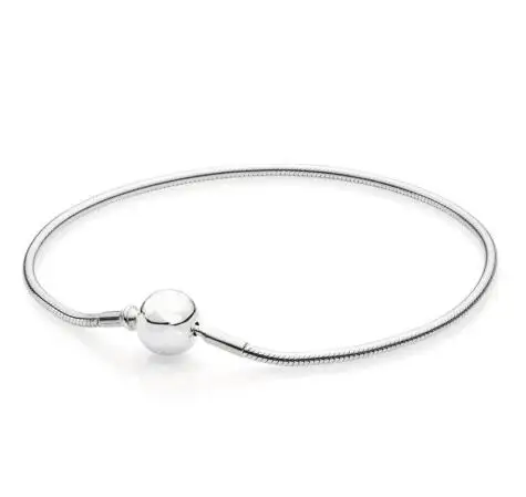 

Authentic 925 Sterling Silver Bracelet Ball Clasp Suitable Essence Collection Bangle Fit Women Bead Charm Diy Fashion Jewelry