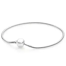 Подлинный 925 пробы серебряный браслет шаровая застежка подходит для коллекции Essence браслет подходит для женщин шарик шарм Diy ювелирные изделия