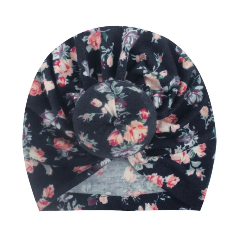 

2019 Baby Newborn Printing Cap Children Donut Cotton Hat New Fashion Children Girls Boys Turban Hats