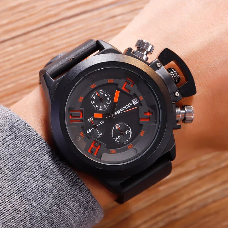 

TurnFinger Men's Quartz Watch Trendy Personality Dial Date Waterproof Multifunctional Sports Outdoor Fashion Luxury Casual 2020