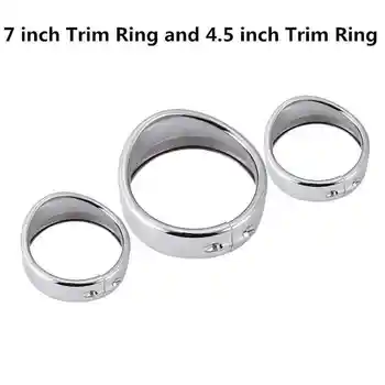 

Replacement Fog Light Trim Parts Accessories Car Auto Chrome Ring Visor 4.5 Inch, 7 Inch For Car Parts