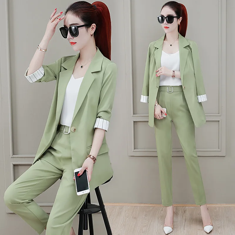 

Set Early Autumn Women's 2019 New Style Korean-style Fashion Western Style Short Short-height Collocation Significantly Higher S