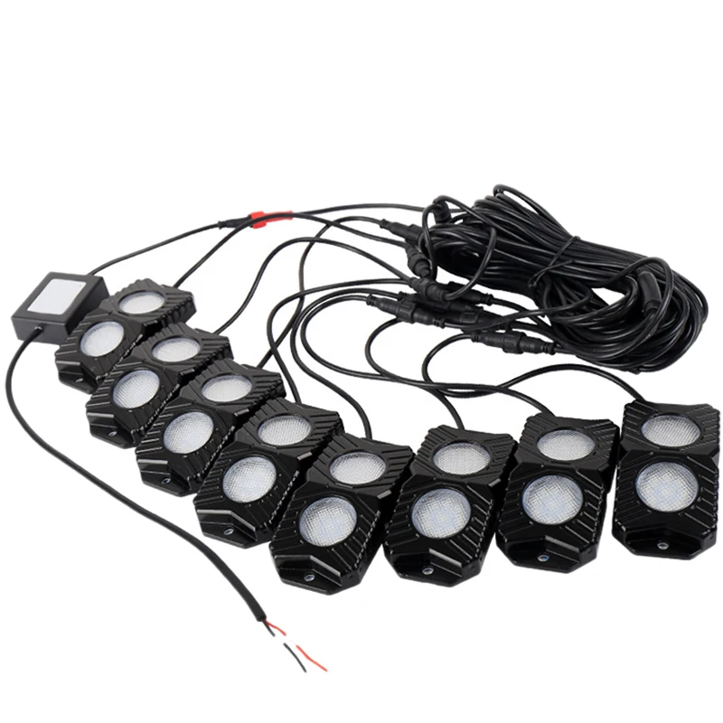 Rgb Led рок светильник Bluetooth многоцветный неоновый светодиодный светильник набор с 4/6/8 люстры для Jeep грузовиков Atv SUV