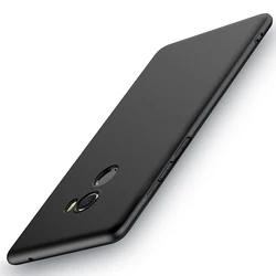 Ultra Thin Matte Silicone Protective Case for Case and glass film (Matte black)