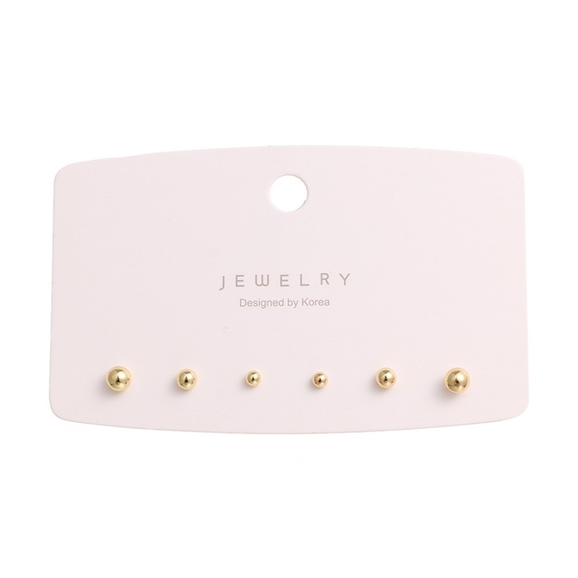 Fashion 3/6 Pairs Women's Earrings Korean Heart Stud Earrings for Women Pearl Earring Set 2021 Earings Jewelry Brincos Gifts