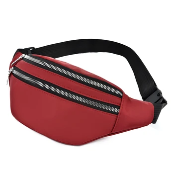 

Waterproof Oxford Waist Packs Women Lady Multi-functional Sports Large Capacity Zipper Outdoor Resistant Shoulder Messenger Bag