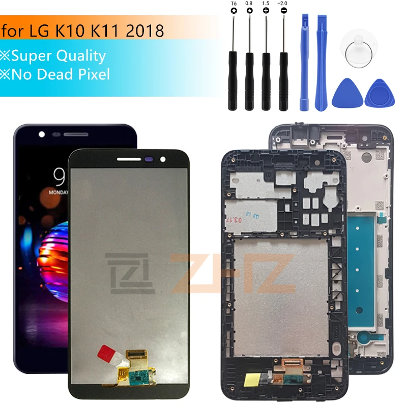 Для LG k10 LCD дисплей кодирующий преобразователь сенсорного экрана в сборе 2018 для K11