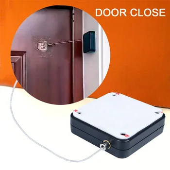 

Door Closer Automatic Door Closer Punch-Free Automatic Drawstring Door Closer Bracket Door Automatic Closer For Doors