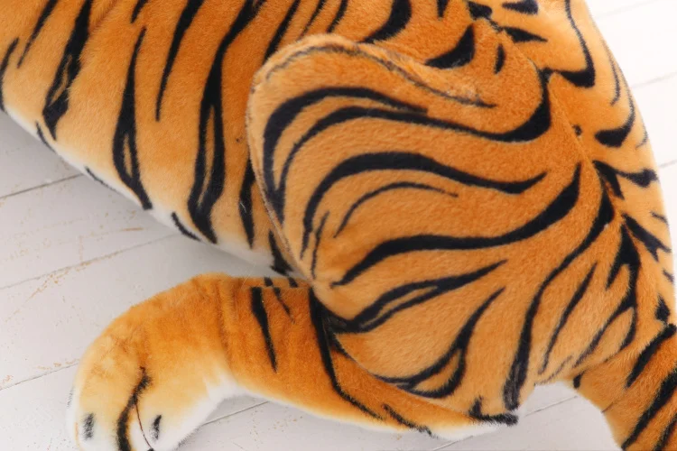 Bichos de Pelúcia Tigre de Pelúcia Bonito da Menina do Algodão Brinquedos para Crianças Macio Centímetros Brinquedos Travesseiro Brinquedo Peluche Boneca Animais Tigre 2019 115 8 Pelúcia da vida real