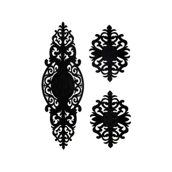 

Roseart Velvet Salon Set 3 Piece Black