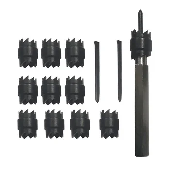 

13pcs 3/8'' Spot Weld Cutter Set Home Industrial Double Sided Remover Kit Tool Universal Metal Drill Bit Rotating High Hardness