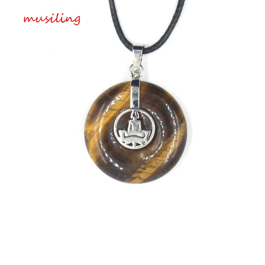 Lotus Buddha круглые полые кристаллы аметиста кварцевое ожерелье подвеска-маятник