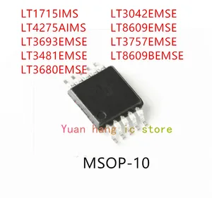 LT1715IMS LT4275AIMS LT3693EMSE LT3481EMSE LT3680EMSE LT3042EMSE LT8609EMSE LT3757EMSE LT8609BEMSE MSOP-10