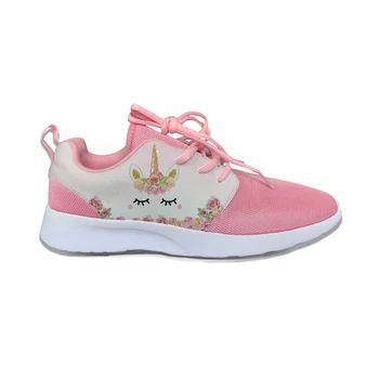 

Unicorn rainbow Flower Cartoon Cute Kids Sport Running Shoes Casual Breathable Lightweight 3D Print Sneakers Boys Children Girls