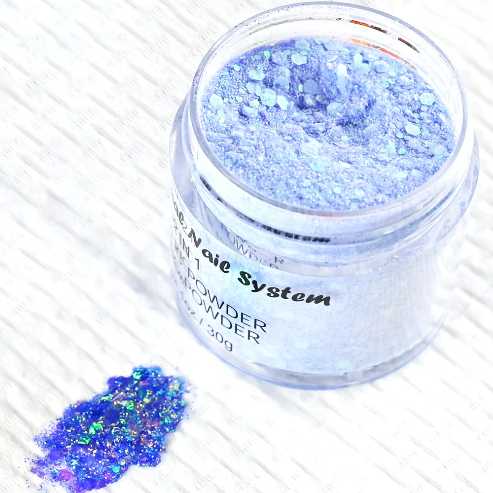 1oz/30grams Manicure Acrylic Nail Powder Mix Glitter 21 Colors Nail Art Decorations