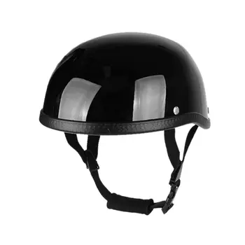 

Vintage Half Face Motorcycle Cap Helmet Retro Safety Hat Head Protector