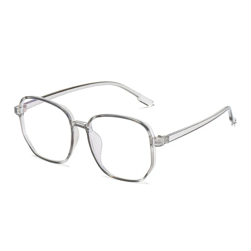 מסגרת משקפי מחשב לנשים עם הגנת מסך, שקופה, אנטי תאורה כחולה, משקפיים לגברים בצורת מצולעים, 100% UV400